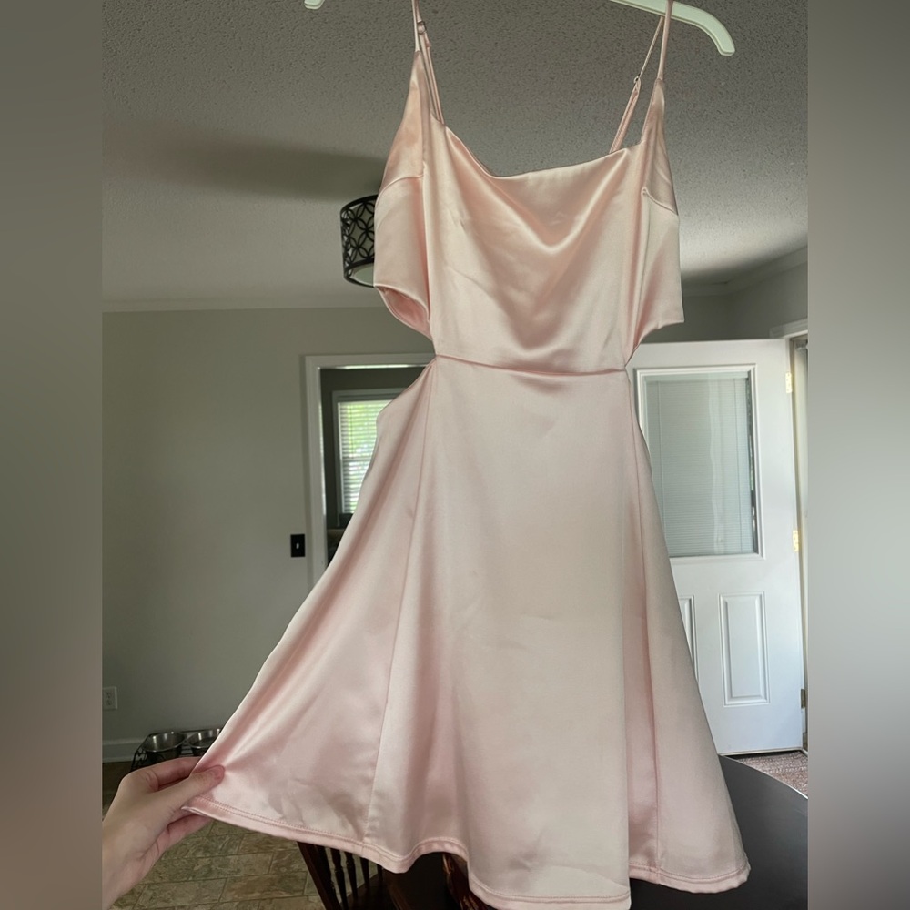 Lucy in the Sky Pink A-Line Spaghetti Strap Dress